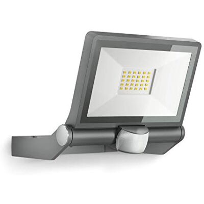 Steinel XLED ONE S krachtige LED projector, IR sensor, opnamehoek: 180°, bereik: 12 m, 18,6 W, ledmodule, IP44, aluminium, antraciet, 20,2 x 22,9 x 19,5 cm Steinel XLED ONE S krachtige LED projector, IR sensor, opnamehoek: 180°, bereik: 12 m, 18,6 W, ledmodule, IP44, aluminium, antraciet, 20,2 x 22,9 x 19,5 cm
