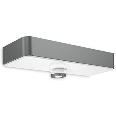 Steinel XSolar SOL-O S zonnelamp, bewegingsmelder 360°, max. 6 m, wandlamp op zonne-energie, 3000 K, antraciet Steinel XSolar SOL-O S zonnelamp, bewegingsmelder 360°, max. 6 m, wandlamp op zonne-energie, 3000 K, antraciet