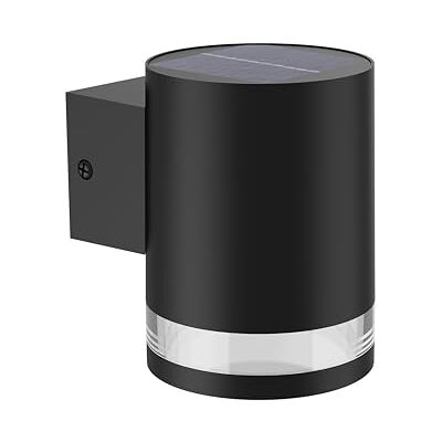 Philips Fyce buitenwandlamp op zonne-energie, 1,5 W, 2700 K, zwart, IP44 weerbestendig Philips Fyce buitenwandlamp op zonne-energie, 1,5 W, 2700 K, zwart, IP44 weerbestendig