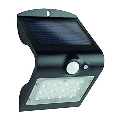 REV Butterfly Buitenlamp op zonne-energie, 1200 mAh, Li-Ion, IP65 waterdicht, 1,5 W, bewegingsmelder voor buiten, zwart REV Butterfly Buitenlamp op zonne-energie, 1200 mAh, Li-Ion, IP65 waterdicht, 1,5 W, bewegingsmelder voor buiten, zwart