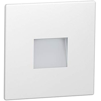 ledscom.de FOW LED trapverlichting voor binnen en buiten, downlight, vierkant, 85 x 85 mm, warm wit ledscom.de FOW LED trapverlichting voor binnen en buiten, downlight, vierkant, 85 x 85 mm, warm wit