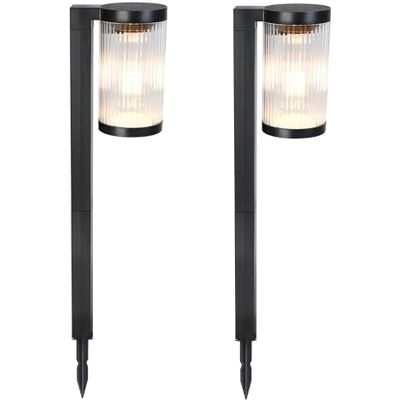 Lumisky 2 stuks zonnebakens om te planten, led, warmwit, 2 x BEAMLIT H58 cm Lumisky 2 stuks zonnebakens om te planten, led, warmwit, 2 x BEAMLIT H58 cm