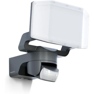 Steinel XLED Protect S Led-schijnwerper voor buiten, antraciet, bewegingsmelder 180°, 3000 K, warm wit, 14,3 W, IP54, voor garage, tuin Steinel XLED Protect S Led-schijnwerper voor buiten, antraciet, bewegingsmelder 180°, 3000 K, warm wit, 14,3 W, IP54, voor garage, tuin