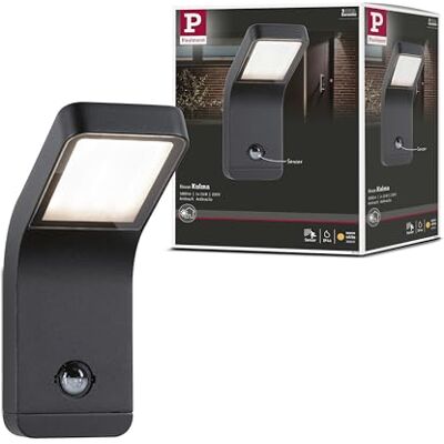 Paulmann 94745 LED buitenlamp Kulma detector mouv. zeewaterbestendig IP44 90 x 174 mm 3000 K 7,5 W 500 lm antraciet aluminium Paulmann 94745 LED buitenlamp Kulma detector mouv. zeewaterbestendig IP44 90 x 174 mm 3000 K 7,5 W 500 lm antraciet aluminium