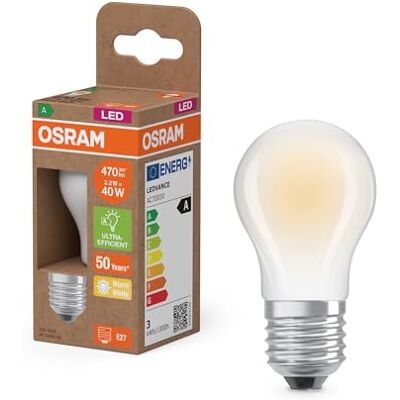 OSRAM Superstar Classic P 40 LED Mini Bouclassic glazen Led-lampen, 45,00 millimeter dia, 1 stuk OSRAM Superstar Classic P 40 LED Mini Bouclassic glazen Led-lampen, 45,00 millimeter dia, 1 stuk