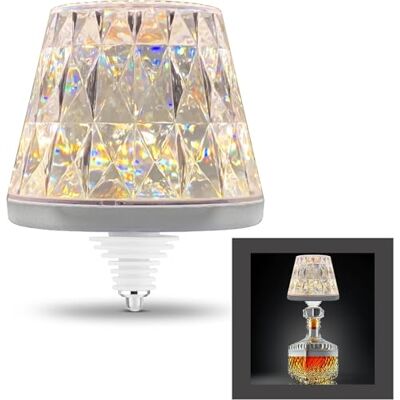 REV LAMPRUSCO Crystal Led-tafellamp, draadloos, 130 lm, 1,6 W, 2500 mAh, dimbaar, warmwit, touch-tafellamp voor binnen en buiten, IP54 REV LAMPRUSCO Crystal Led-tafellamp, draadloos, 130 lm, 1,6 W, 2500 mAh, dimbaar, warmwit, touch-tafellamp voor binnen en buiten, IP54