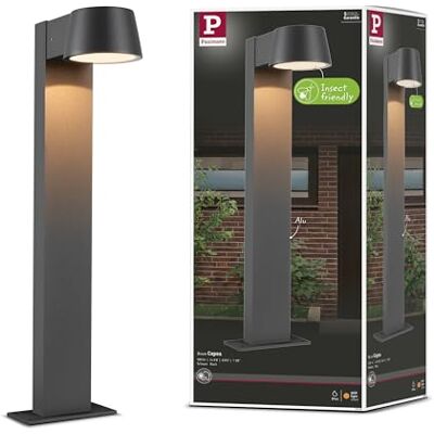 Paulmann Capea 94715 Led-buitenlamp, IP44, 500 mm, 2200 K, 6 W, 450 lm, 230 V, 98 graden, zwart, aluminium, goudkleurig, tuinklem Paulmann Capea 94715 Led-buitenlamp, IP44, 500 mm, 2200 K, 6 W, 450 lm, 230 V, 98 graden, zwart, aluminium, goudkleurig, tuinklem
