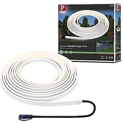 Paulmann 94681 LED buitenlamp Plug & Shine Strip Smooth IP67 1 m incl. 1 x Dimbare buitenverlichting, stof- en waterdicht conform IP68, 10 m, met 1 x 11 W Paulmann 94681 LED buitenlamp Plug & Shine Strip Smooth IP67 1 m incl. 1 x Dimbare buitenverlichting, stof- en waterdicht conform IP68, 10 m, met 1 x 11 W