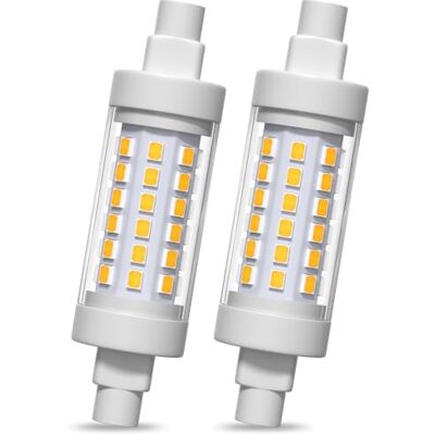 Luxvista 10 W R7S 78 mm led dimbaar natuurlijk wit 4000 K, vervanging voor R7s halogeen J78 lineaire projector voor veiligheid, staande lamp, landschapsverlichting (2 stuks) Luxvista 10 W R7S 78 mm led dimbaar natuurlijk wit 4000 K, vervanging voor R7s halogeen J78 lineaire projector voor veiligheid, staande lamp, landschapsverlichting (2 stuks)