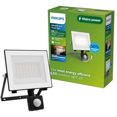 Philips Lois Floodlight UltraEfficient LED Zwart 15W Helder warm licht; 3000K Bewegingssensor Verstraler Philips Lois Floodlight UltraEfficient LED Zwart 15W Helder warm licht; 3000K Bewegingssensor Verstraler