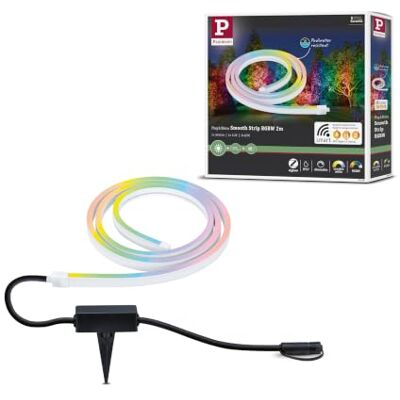 Paulmann 94560 LED buitenlamp Plug & Shine Strip Zigbee Smart Home IP67 2m incl. 1x11W dimbaar RGBW kleurbeheer wit kunststof 3000K Paulmann 94560 LED buitenlamp Plug & Shine Strip Zigbee Smart Home IP67 2m incl. 1x11W dimbaar RGBW kleurbeheer wit kunststof 3000K