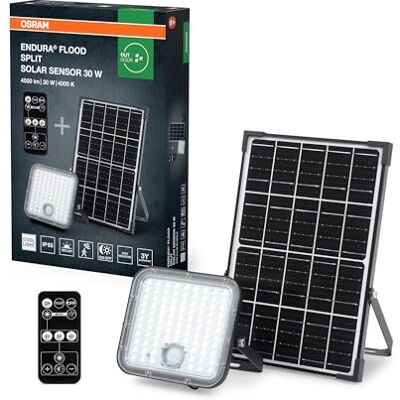 OSRAM Led-schijnwerper op zonne-energie, EE A, 30 W, 4500 lm, 4000 K OSRAM Led-schijnwerper op zonne-energie, EE A, 30 W, 4500 lm, 4000 K