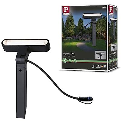 Paulmann Plug & Shine Plug & Shine LED buitenspot Ito IP65 met 1 lamp 6W dimbaar antraciet metaal kunststof 3000K Paulmann Plug & Shine Plug & Shine LED buitenspot Ito IP65 met 1 lamp 6W dimbaar antraciet metaal kunststof 3000K