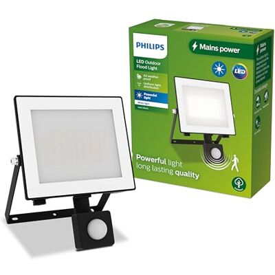 Philips Lois Floodlight – zwart – 30 W – Helder warm licht; 3000 K – Bewegingssensor – Verstraler Philips Lois Floodlight – zwart – 30 W – Helder warm licht; 3000 K – Bewegingssensor – Verstraler