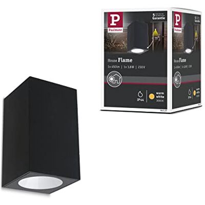 Paulmann 94327 LED buitenlamp Flame IP44 warm wit vierkant incl. 1 x 3,8 watt buitenverlichting antraciet buitenlamp aluminium tuinlamp 3000 K Paulmann 94327 LED buitenlamp Flame IP44 warm wit vierkant incl. 1 x 3,8 watt buitenverlichting antraciet buitenlamp aluminium tuinlamp 3000 K