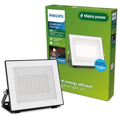 Philips Lois Floodlight – UltraEfficient LED – zwart – 15 W – Helder warm licht; 3000 K – Verstraler Philips Lois Floodlight – UltraEfficient LED – zwart – 15 W – Helder warm licht; 3000 K – Verstraler