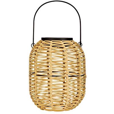 Pauleen 48168 Sunshine Treasure zonnelantaarn voor balkon of tuin, beige, buitenverlichting, kunststof, rotan zonne-energie, 3000 K Pauleen 48168 Sunshine Treasure zonnelantaarn voor balkon of tuin, beige, buitenverlichting, kunststof, rotan zonne-energie, 3000 K