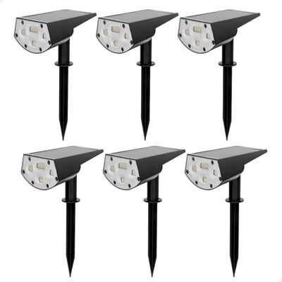AKTIVE 85496 led-zonnebakens, 2-in-1, warm licht, 5-10 lumen, met grondpen of wandmontage, zonder kabel, waterdicht, bereik 1-2 m, looptijd tot 8 uur, tuin- en terrasverlichting AKTIVE 85496 led-zonnebakens, 2-in-1, warm licht, 5-10 lumen, met grondpen of wandmontage, zonder kabel, waterdicht, bereik 1-2 m, looptijd tot 8 uur, tuin- en terrasverlichting