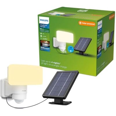 Philips Tylus beveiligingslamp UltraEfficient LED Solar buitenlamp Helder warm licht; 3000 K Wit Bewegingssensor Schemersensor Zonne-energie Philips Tylus beveiligingslamp UltraEfficient LED Solar buitenlamp Helder warm licht; 3000 K Wit Bewegingssensor Schemersensor Zonne-energie