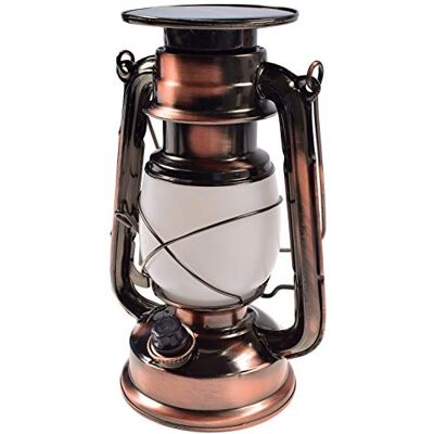 ChiliTec Camping lamp op zonne-energie, 23,5 cm, dimbaar, retro, oplaadbaar, zonnepaneel, verlichting voor camping, tenten, warm wit ChiliTec Camping lamp op zonne-energie, 23,5 cm, dimbaar, retro, oplaadbaar, zonnepaneel, verlichting voor camping, tenten, warm wit