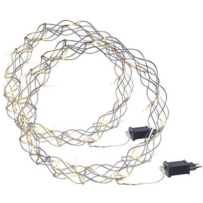 Lunartec Kerstkrans: 2 stuks led-kransen voor ramen, deuren enz. 32 warmwitte leds (kerstraamverlichting) Lunartec Kerstkrans: 2 stuks led-kransen voor ramen, deuren enz. 32 warmwitte leds (kerstraamverlichting)