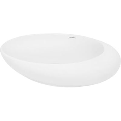 ECD Germany Opzetwastafel voor de badkamer, wastafel – Ø 585 x 375 mm – van keramiek – ovaal – wit – wastafel voor badkamer – wastafel voor het neerzetten op meubels badkamer – modern design ECD Germany Opzetwastafel voor de badkamer, wastafel – Ø 585 x 375 mm – van keramiek – ovaal – wit – wastafel voor badkamer – wastafel voor het neerzetten op meubels badkamer – modern design