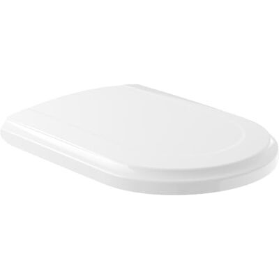 Villeroy & Boch Hommage Wc-bril met softclosemechanisme, afneembare wc-bril van onbreekbaar duroplast, origineel reserveonderdeel, ovaal, hoogglanzend alpinewit Villeroy & Boch Hommage Wc-bril met softclosemechanisme, afneembare wc-bril van onbreekbaar duroplast, origineel reserveonderdeel, ovaal, hoogglanzend alpinewit