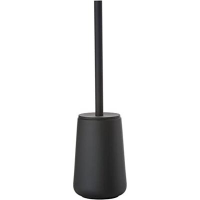 Zone Toiletborstel van porselein, zwart, 10,3 cm Zone Toiletborstel van porselein, zwart, 10,3 cm