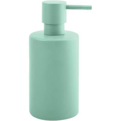 Spirella Zeepdispenser met roestvrijstalen pomp, vloeibare zeepdispenser, porselein, 300 ml, duurzaam en robuust, mat groen Spirella Zeepdispenser met roestvrijstalen pomp, vloeibare zeepdispenser, porselein, 300 ml, duurzaam en robuust, mat groen