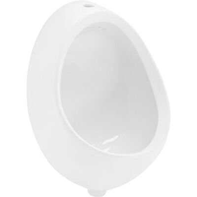 ECD Germany Wit urinoir, waterinlaat van bovenaf, keramiek, met nano-glazuur, 35 x 46 x 30 cm, ovaal, gesloten spoelrand, verticale afvoer, modern wandzwembad voor toilet met zuigkracht ECD Germany Wit urinoir, waterinlaat van bovenaf, keramiek, met nano-glazuur, 35 x 46 x 30 cm, ovaal, gesloten spoelrand, verticale afvoer, modern wandzwembad voor toilet met zuigkracht