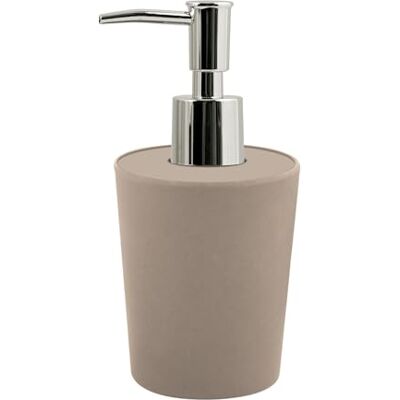 Spirella Takeo Zeepdispenser met pomp van roestvrij staal, vloeibare zeepdispenser van bamboe, 200 ml, milieuvriendelijk, robuust en taupe Spirella Takeo Zeepdispenser met pomp van roestvrij staal, vloeibare zeepdispenser van bamboe, 200 ml, milieuvriendelijk, robuust en taupe