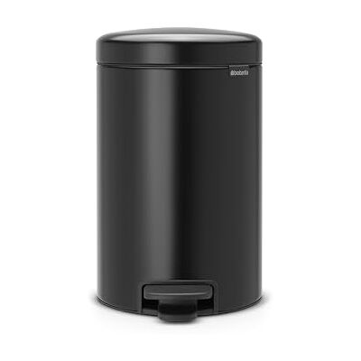 Brabantia Newicon pedaalemmer met kunststof emmer, 12 liter matzwart Pedaalemmer voor badkamer, zachte sluiting, uitneembare binnenemmer, inclusief vuilniszakken, corrosiebestendig Brabantia Newicon pedaalemmer met kunststof emmer, 12 liter matzwart Pedaalemmer voor badkamer, zachte sluiting, uitneembare binnenemmer, inclusief vuilniszakken, corrosiebestendig