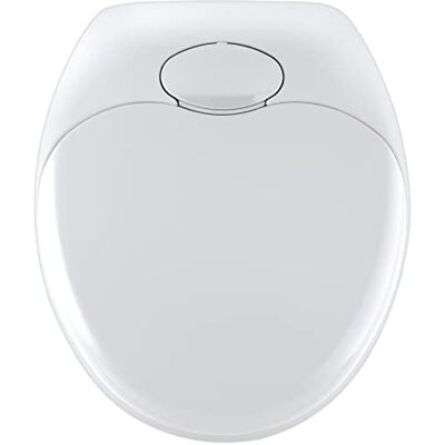 WENKO Family Easy Close WC-bril, 2-in-1, voor kinderen en ouders, met automatisch softclose-mechanisme, thermoplastic, 35,5 x 38 cm, wit WENKO Family Easy Close WC-bril, 2-in-1, voor kinderen en ouders, met automatisch softclose-mechanisme, thermoplastic, 35,5 x 38 cm, wit
