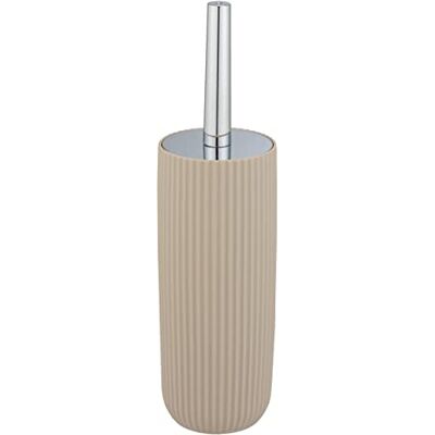 WENKO Toiletborstel Agropoli, beige, kunststof Gesloten borstelhouder met gestructureerd oppervlak, hygiënische toiletborstel, Ø 10 x 36,5 cm WENKO Toiletborstel Agropoli, beige, kunststof Gesloten borstelhouder met gestructureerd oppervlak, hygiënische toiletborstel, Ø 10 x 36,5 cm