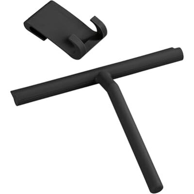 WENKO 24171100 Badkamerwisser silicone Mola zwart douchewisser, siliconen, 21 x 24,5 x 4 cm, zwart WENKO 24171100 Badkamerwisser silicone Mola zwart douchewisser, siliconen, 21 x 24,5 x 4 cm, zwart
