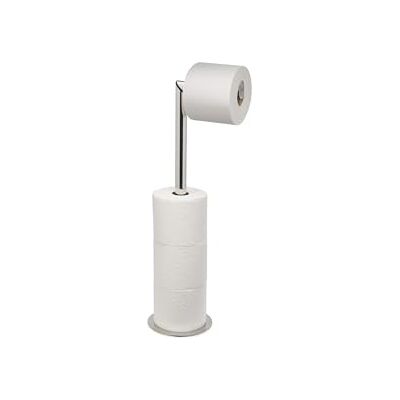 Joseph Joseph EasyStore Luxe toiletpapierhouder op voet, 2-in-1 houder van roestvrij staal, capaciteit 4 rollen Joseph Joseph EasyStore Luxe toiletpapierhouder op voet, 2-in-1 houder van roestvrij staal, capaciteit 4 rollen