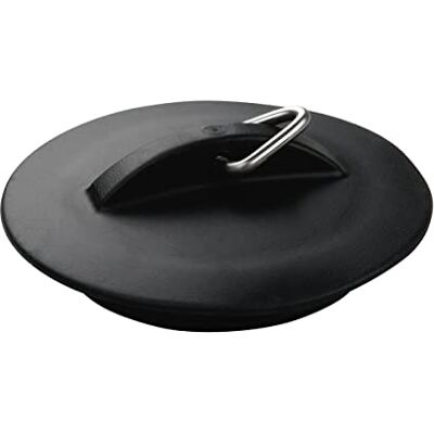 Fackelmann Tecno Standaard wastafelstop, kunststof, zwart, 17 x 7,8 x 2 cm Fackelmann Tecno Standaard wastafelstop, kunststof, zwart, 17 x 7,8 x 2 cm