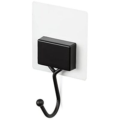 Compactor Bestlock Black Magic wandophanghaak, zelfklevende montage, belastbaar tot 2 kg, gepoedercoat ijzer, roestvrij, 8 x 4,5 x 14 cm, zwart, RAN10202 Compactor Bestlock Black Magic wandophanghaak, zelfklevende montage, belastbaar tot 2 kg, gepoedercoat ijzer, roestvrij, 8 x 4,5 x 14 cm, zwart, RAN10202