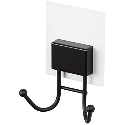 Compactor Bestlock RAN10203 dubbele wandhaken, zelfklevend, houdt tot 2 kg, gepoedercoat ijzer, roestvrij, 10,5 x 4,5 x 13 cm, zwart, RAN10203 Compactor Bestlock RAN10203 dubbele wandhaken, zelfklevend, houdt tot 2 kg, gepoedercoat ijzer, roestvrij, 10,5 x 4,5 x 13 cm, zwart, RAN10203