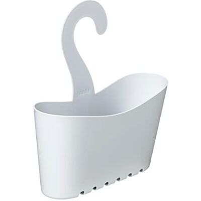 TATAY Multifunctionele hangende doucherek, 25 x 9 x 28 cm Doucherek om op te hangen, hangende douchemand, afmetingen 25 x 9 x 28 cm, 25 x 9 x 28 cm, voor dagelijks gebruik, wit TATAY Multifunctionele hangende doucherek, 25 x 9 x 28 cm Doucherek om op te hangen, hangende douchemand, afmetingen 25 x 9 x 28 cm, 25 x 9 x 28 cm, voor dagelijks gebruik, wit