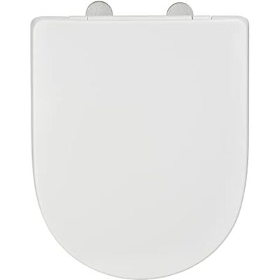 WENKO Exclusieve wc-bril nr. 3 met automatische sluiting, compatibel met Villeroy & Boch O.novo en gangbare keramiek, wc-bril van duroplast, antibacterieel, mat wit, 36,5 x 45 cm WENKO Exclusieve wc-bril nr. 3 met automatische sluiting, compatibel met Villeroy & Boch O.novo en gangbare keramiek, wc-bril van duroplast, antibacterieel, mat wit, 36,5 x 45 cm