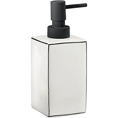 Gedy G-Lucrezia Zeepdispenser, wit, gemaakt van keramiek, afmetingen 16 x 6,4 x 10,6 cm en gewicht 0,266 kg, R&D design, 2 jaar garantie, uniek Gedy G-Lucrezia Zeepdispenser, wit, gemaakt van keramiek, afmetingen 16 x 6,4 x 10,6 cm en gewicht 0,266 kg, R&D design, 2 jaar garantie, uniek