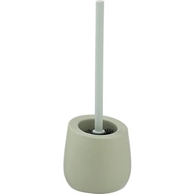 WENKO Badi Hoogwaardige keramische toiletset met mat oppervlak en toiletborstel met siliconen borstelkop en antiaanbakeffect WENKO Badi Hoogwaardige keramische toiletset met mat oppervlak en toiletborstel met siliconen borstelkop en antiaanbakeffect