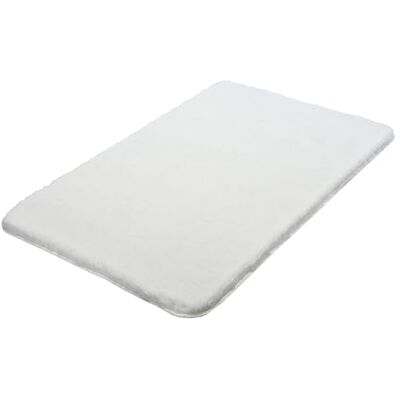 Kleine Wolke Badmat Relax fleece wit 50 x 80 cm Oeko-Tex gecertificeerd, antislip onderkant, geschikt voor vloerverwarming, machinewasbaar, 100% polyacryl Kleine Wolke Badmat Relax fleece wit 50 x 80 cm Oeko-Tex gecertificeerd, antislip onderkant, geschikt voor vloerverwarming, machinewasbaar, 100% polyacryl