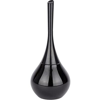 WENKO Toiletborstel zwart, toiletborstel design kunststof en keramiek, diameter 17,0 x 41,5 cm WENKO Toiletborstel zwart, toiletborstel design kunststof en keramiek, diameter 17,0 x 41,5 cm