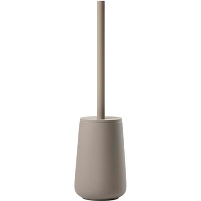 Zone Nova One Toiletborstel van keramiek met borstelhouder, Soft Touch-coating, taupe, diameter 10,3 cm, hoogte 37 cm Zone Nova One Toiletborstel van keramiek met borstelhouder, Soft Touch-coating, taupe, diameter 10,3 cm, hoogte 37 cm