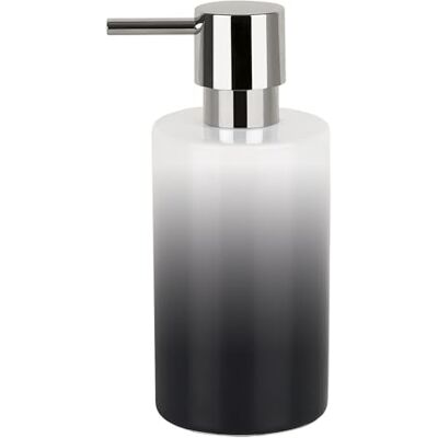 Spirella Vloeibare Zeepdispenser "Tube" Keramische Lotiondispenser met maatbeker van verchroomd ABS, inhoud 300 ml (diameter x H): 7 x 16 cm Grijs/Wit Spirella Vloeibare Zeepdispenser "Tube" Keramische Lotiondispenser met maatbeker van verchroomd ABS, inhoud 300 ml (diameter x H): 7 x 16 cm Grijs/Wit
