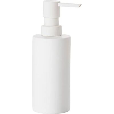Zone Zeepdispenser Vloeibare zeepdispenser Solo Porselein met Soft Touch coating Wit Zone Zeepdispenser Vloeibare zeepdispenser Solo Porselein met Soft Touch coating Wit