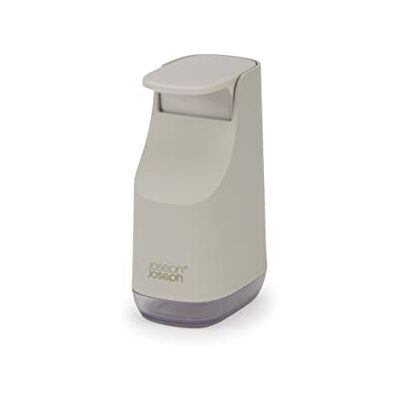 Joseph Joseph Compacte en ruimtebesparende zeepdispenser voor de badkamer gemakkelijk te duwen pompkop, druppelvrij mondstuk, navulbaar, ecru Joseph Joseph Compacte en ruimtebesparende zeepdispenser voor de badkamer gemakkelijk te duwen pompkop, druppelvrij mondstuk, navulbaar, ecru