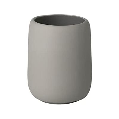 blomus -SONO 69048 Tandenborstelbeker van satelliet keramiek met ruimte voor tandenborstel en tandpasta, Soft Touch, exclusief badkameraccessoire (H x B x D) 11 x 8,5 x 8,5 cm, satelliet blomus -SONO 69048 Tandenborstelbeker van satelliet keramiek met ruimte voor tandenborstel en tandpasta, Soft Touch, exclusief badkameraccessoire (H x B x D) 11 x 8,5 x 8,5 cm, satelliet